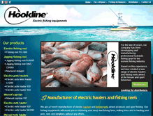 Tablet Screenshot of hookline-fishing.com